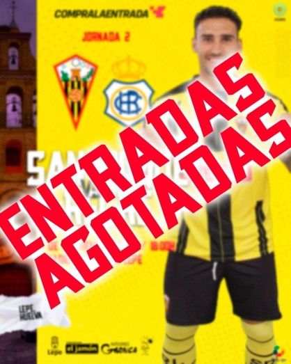 Agotadas las entradas para el Ciudad de Lepe: habrá una fiesta del fútbol onubense con casi 3.000 personas en las gradas