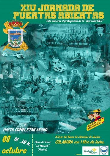 La Guardia Civil de Huelva celebra este martes en la Plaza de Toros de La Merced sus XIV Jornadas de Puertas Abiertas