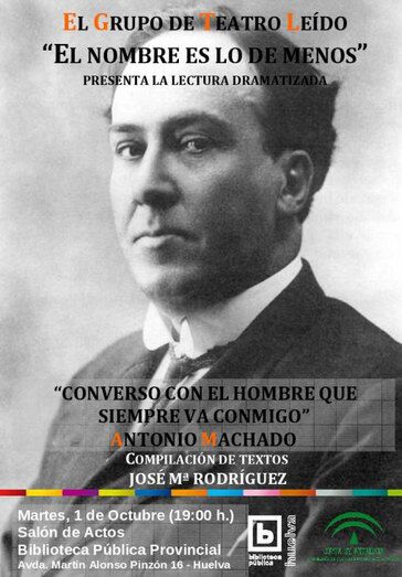 Lectura dramatizada sobre la vida y obra de Machado en la Biblioteca Provincial