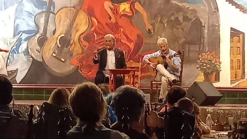 Velada flamenca en la presentación de la nueva novela de Bernardo Romero