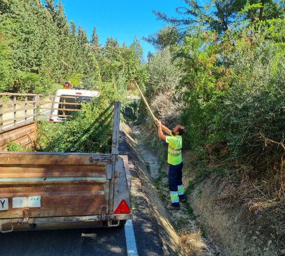 Aljaraque realiza labores de mejora en su cementerio de cara a Todos los Santos