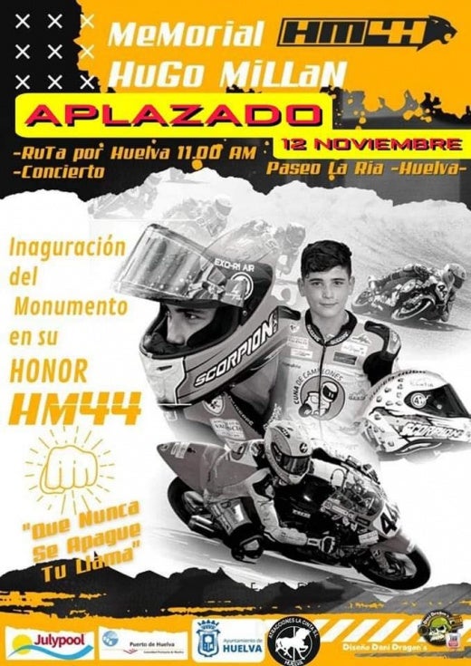 El homenaje a Hugo Millán tiene nueva fecha, tras aplazarse este sábado por la previsión de lluvia