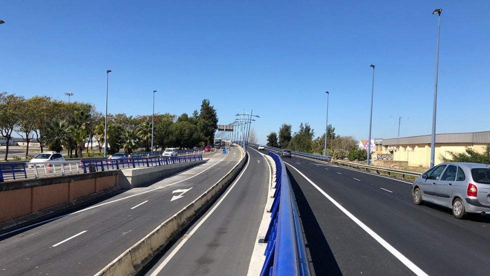 Nueva iluminación en el puente del Odiel: las próximas obras modificarán totalmente la estética del viaducto