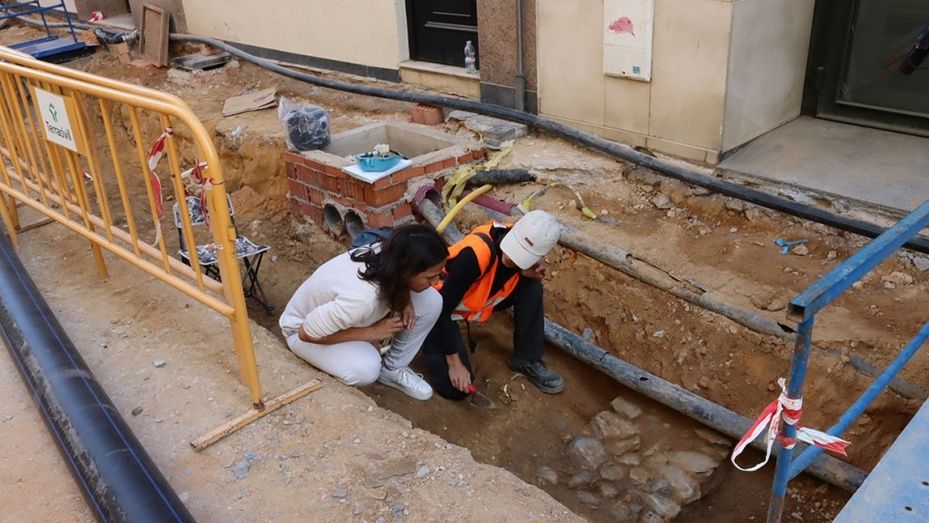 Las obras de las calles del centro sacan a la luz nuevas 'evidencias de la Huelva Tartésica' que, sin embargo, no paralizan los trabajos