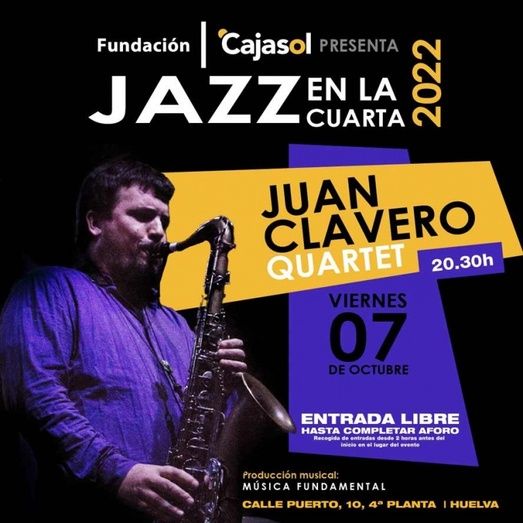 Juan Clavero Quartet estrena el ciclo 'Jazz en la cuarta' de Cajasol