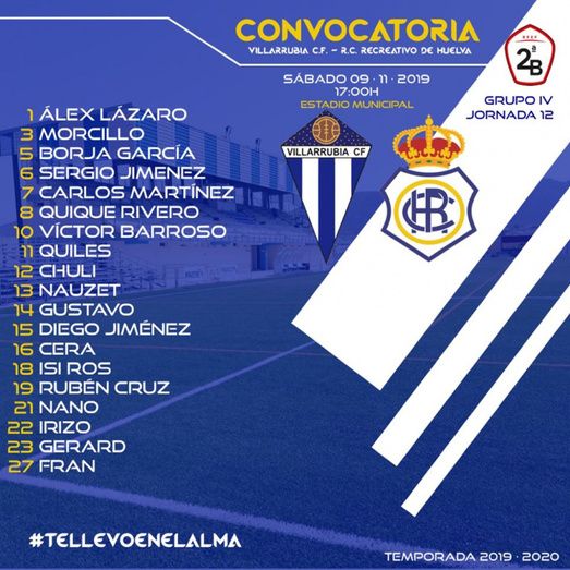 Viajan 19 hombres a Villarrubia y se caen de la lista Alfonso y Óscar Ramírez por lesión