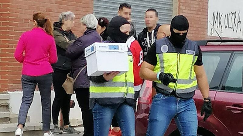 Operación antidroga contra los 'okupas' en la víspera de su desalojo