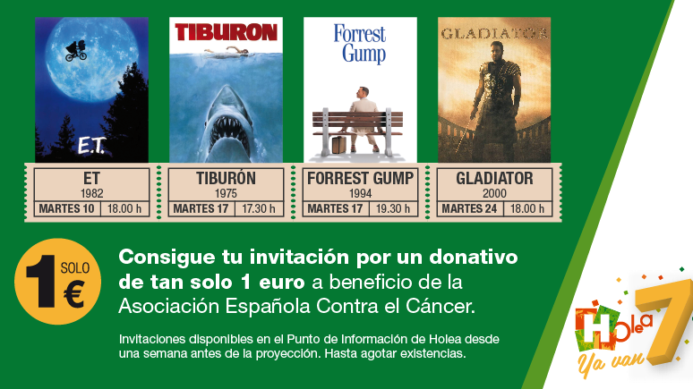 Clásicos del cine a un euro y por una buena causa