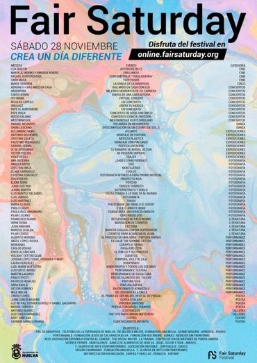 Huelva celebrará el 'Fair Saturday' con la actuación de 120 artistas onubenses y 70 eventos culturales