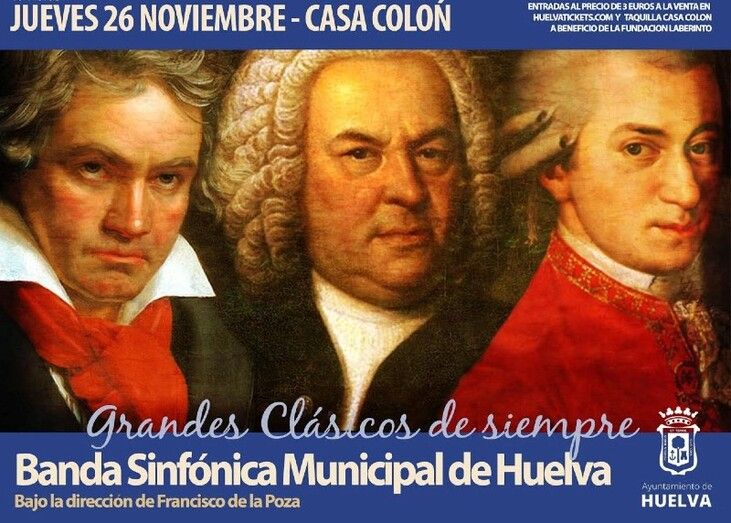 La Casa Colón acoge un concierto de la Banda Sinfónica dedicado a los 'Grandes clásicos de siempre' y la obra teatral 'Perfectos desconocidos'