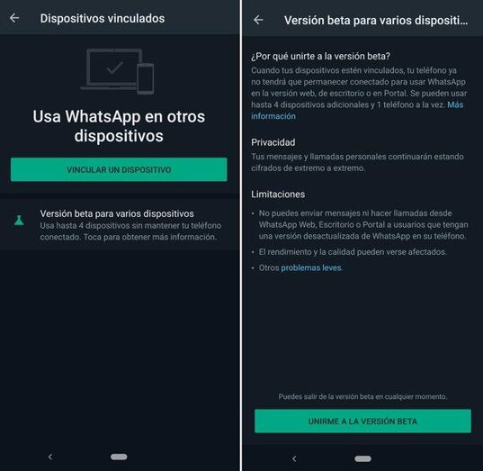 WhatsApp permite usar su versión web con el móvil apagado