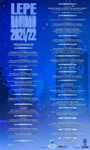 Lepe celebrará este viernes su primera 'nevada' navideña
