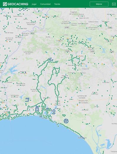 Todo preparado en Corrales para el Proyecto Huelva 2019 de Geocaching