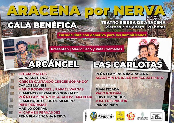 Gala benéfica en Aracena para ayudar a los afectados de la inundación de Nerva