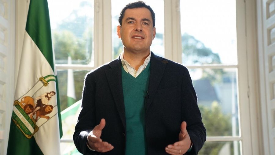 Moreno aspira a que la mitad de los andaluces estén vacunados contra el Covid para 'principios de verano'