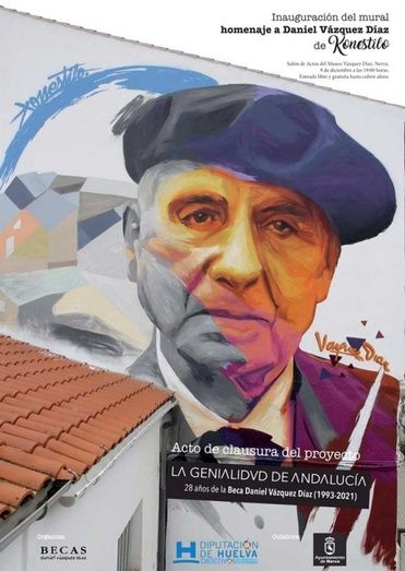 Un mural del grafitero Konestilo homenajeará a Vázquez Díaz junto a su museo