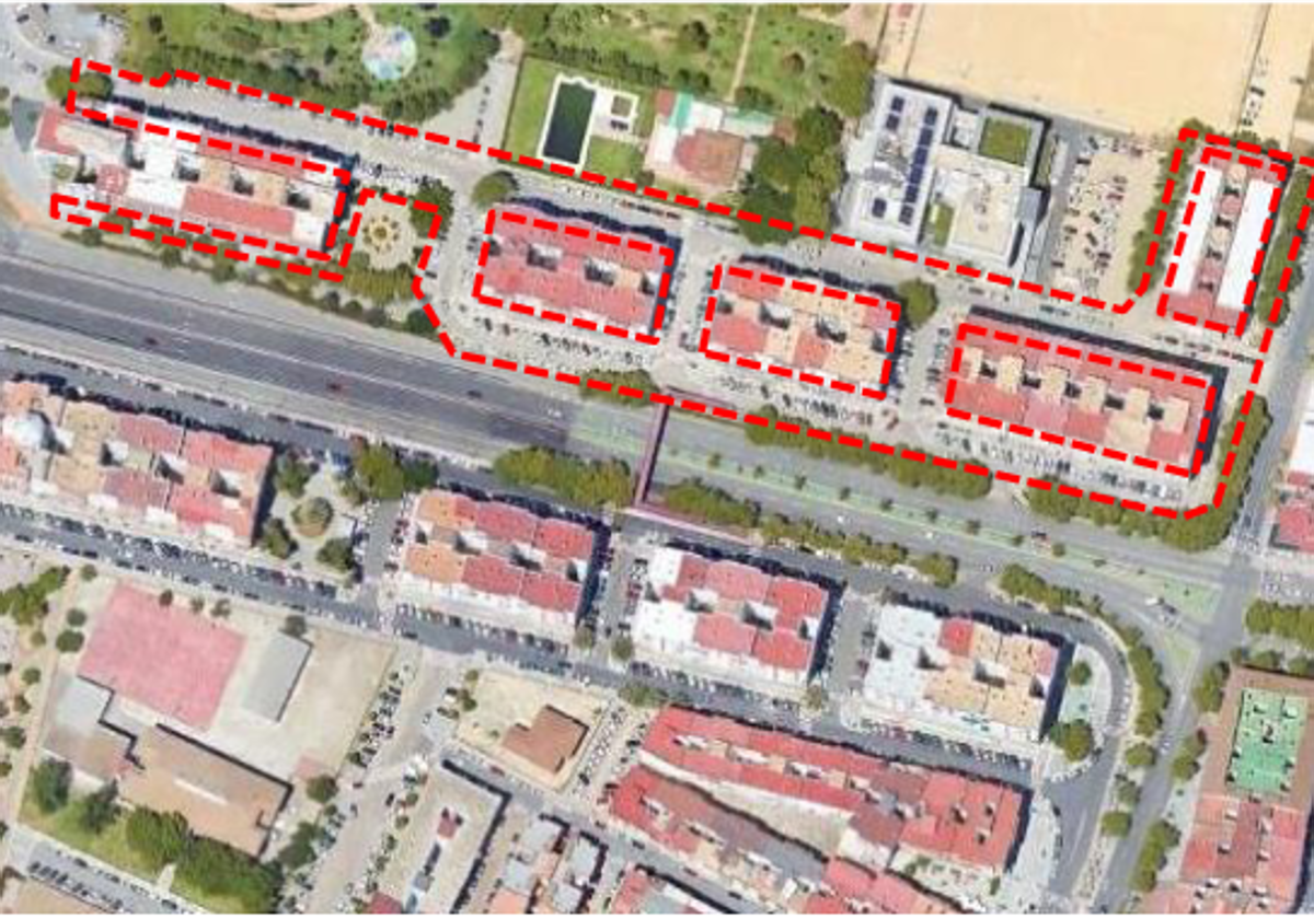 Zona en la que se desarrollarán las obras