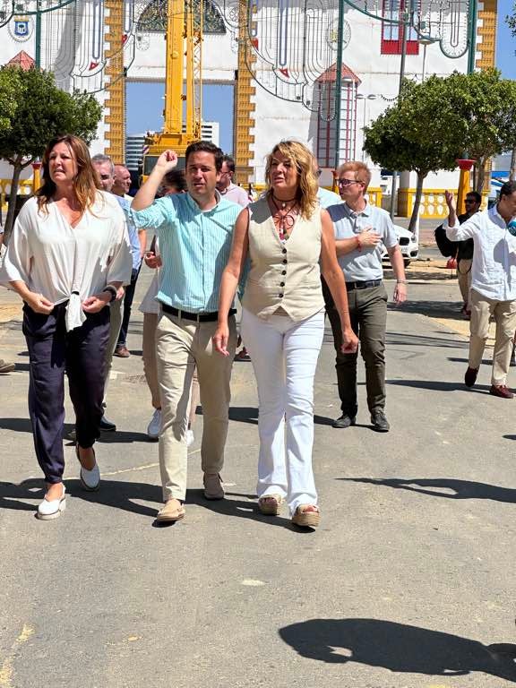 El recinto colombino, a toda marcha
