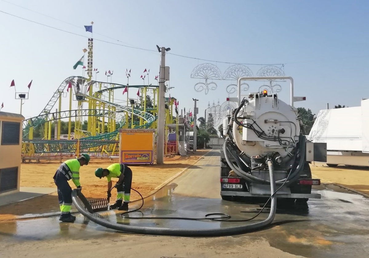 Servicio de saneamiento de la red de alcantarillado en las Colombinas