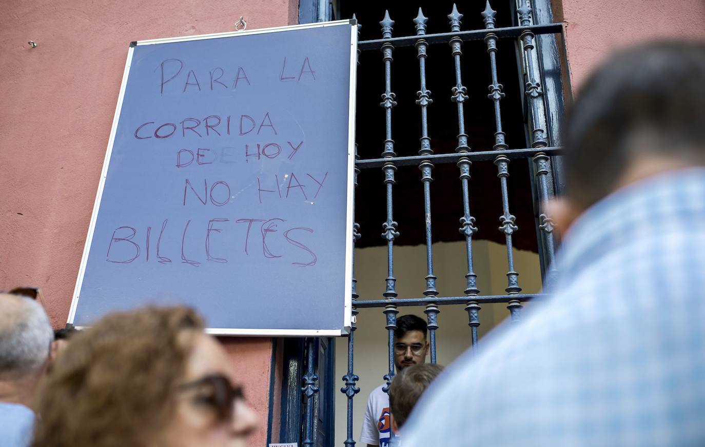 La Merced colgó este jueves el 'No a hay billetes'