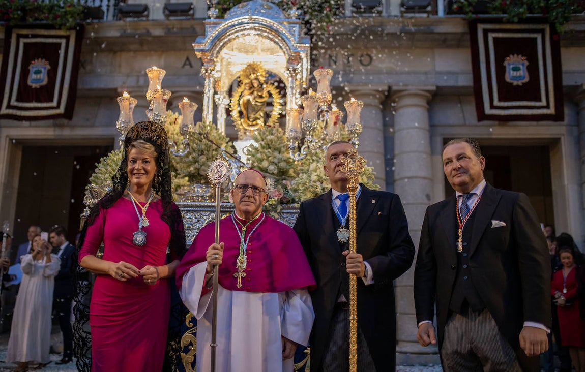 La inédita procesión de la Virgen de la Cinta por el centro de Huelva