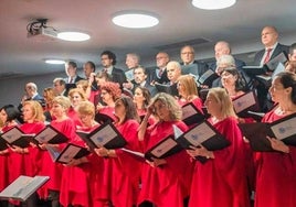 Concierto didáctico del Orfeón y Escolanía de Huelva en la Caja Rural del Sur