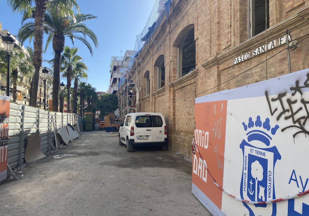 El antiguo cuartel del paseo Santa Fe, en obras