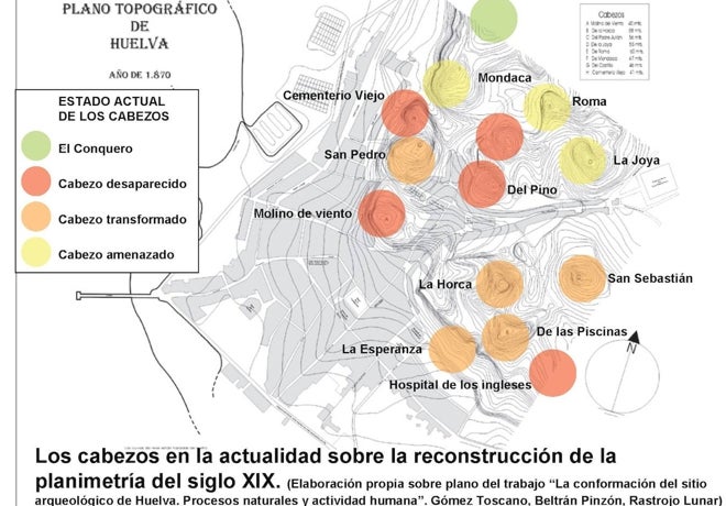 Estas son las propuestas que los colectivos de Huelva le han hecho al Ayuntamiento para «la totalidad del Sistema de Cabezos»