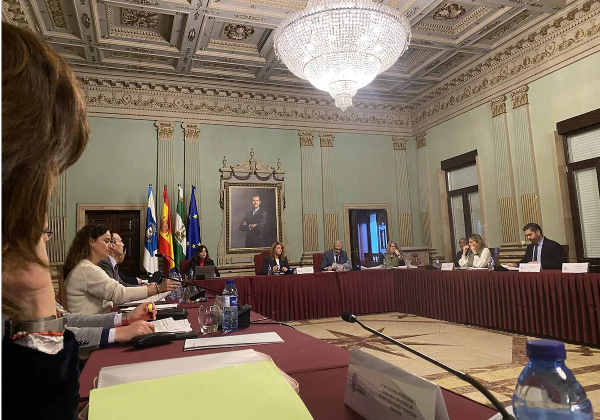 Imagen del pleno del Ayuntamiento de Huelva celebrado este miércoles