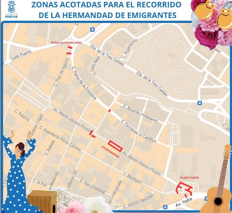 Huelva, a la espera y con todo listo para la salida de Emigrantes