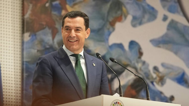 El presidente Juanma Moreno