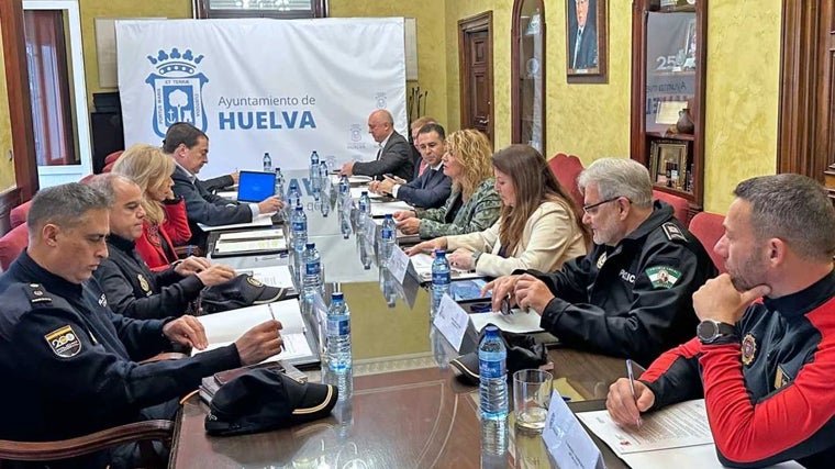 Imagen de archivo de una reunión de la Junta Local de Seguridad