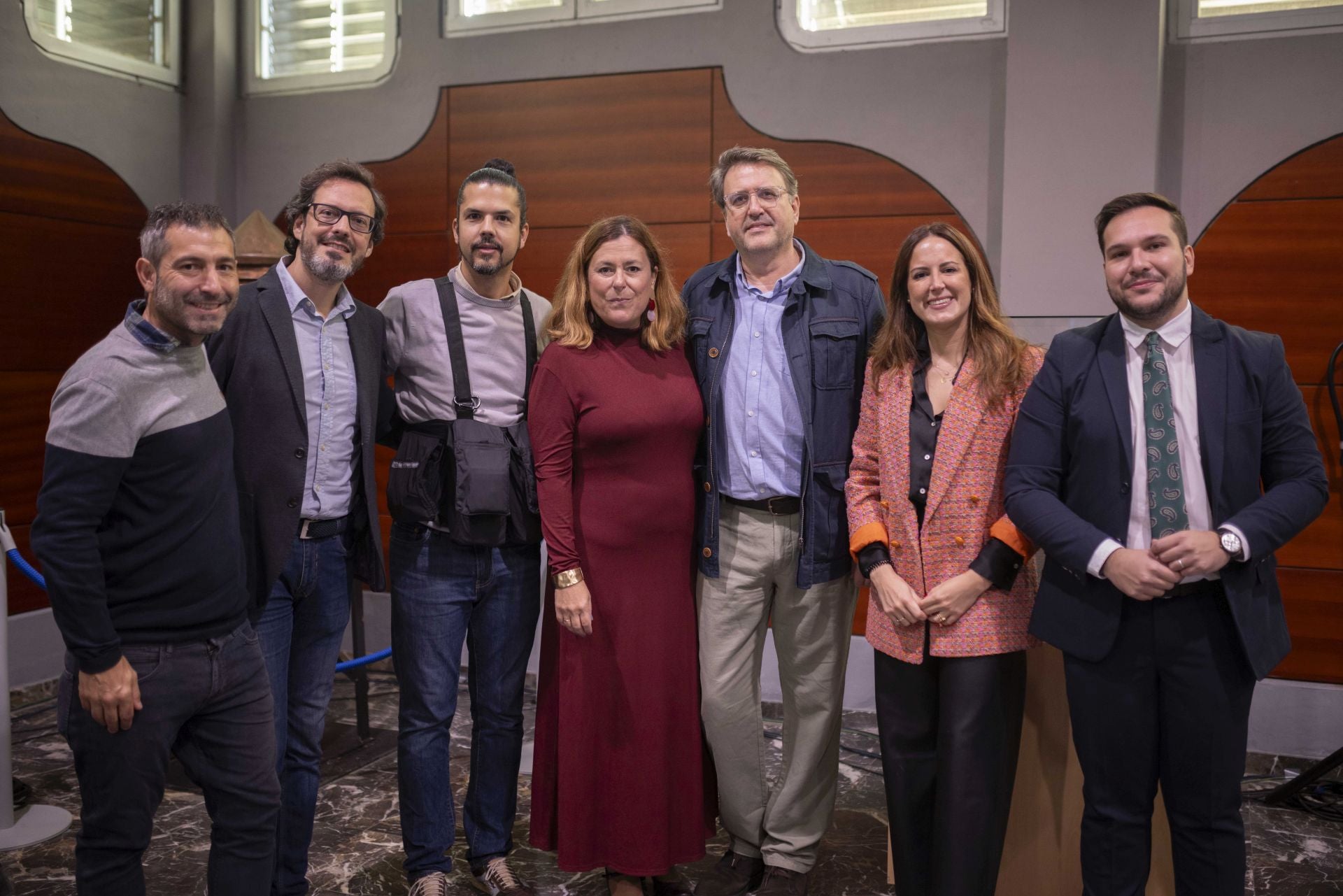 Equipo de Huelva24: Ricardo Ubric, Mario Asensio, Alberto Díaz, Silvia Tubio, Héctor Corpa, Alejandra Borrell y José Ángel Arroyo