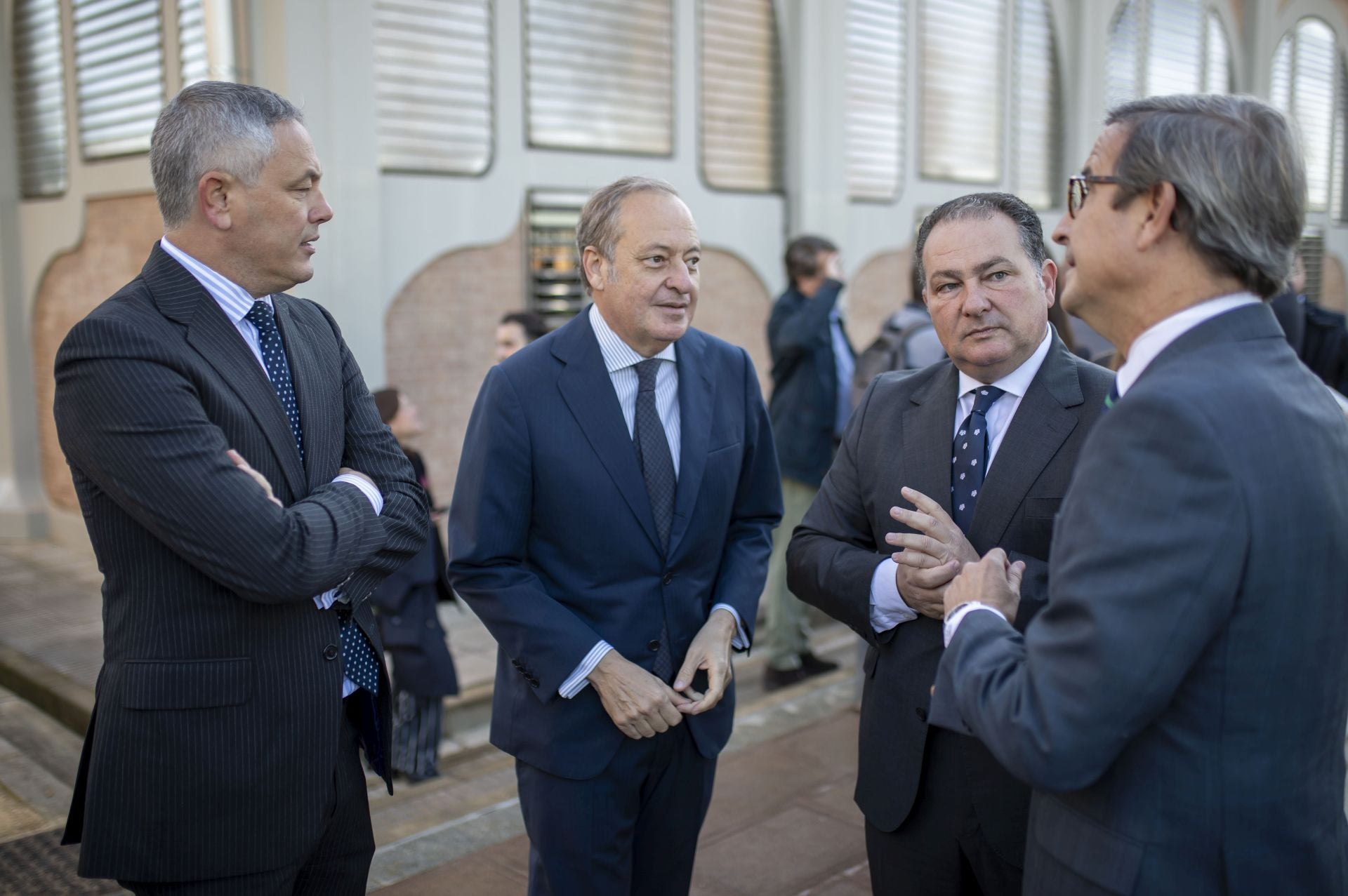 Alberto García Reyes, Álvaro Rodríguez Guitart, David Toscano (presidente de la Diputación de Huelva) y Jorge Pardela