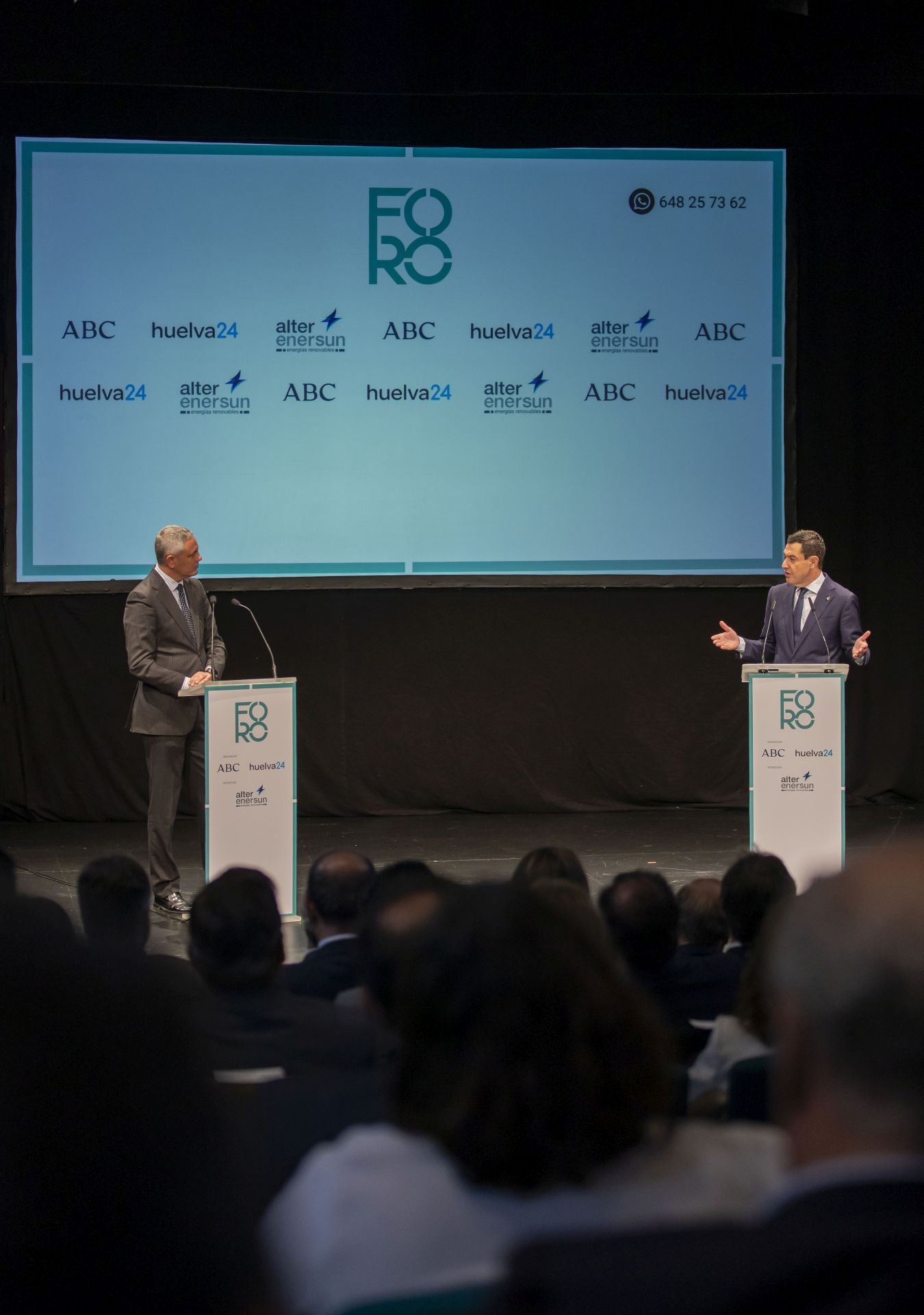 Foro Huelva 24 ABC Alter Enersun con Juanma Moreno, en imágenes (parte II)