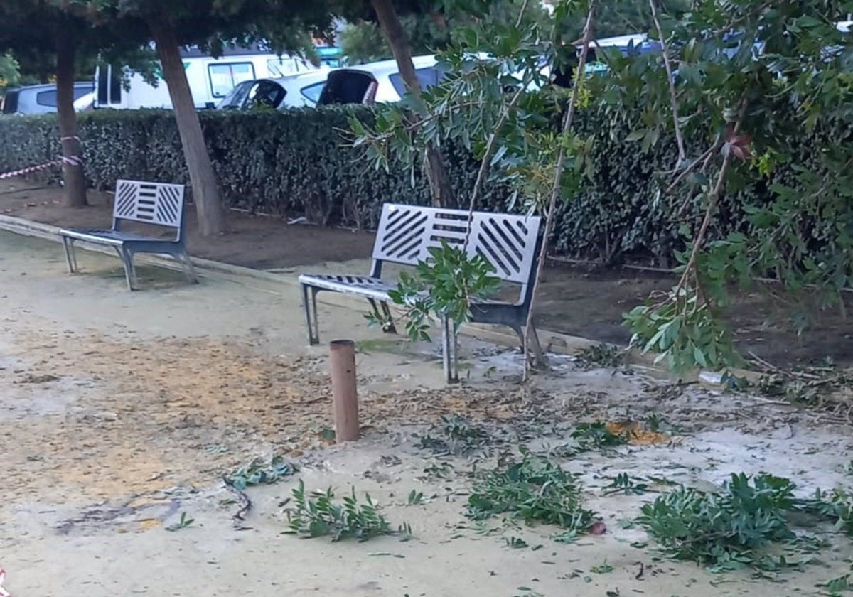 Tubo en el parque de Isla Chica