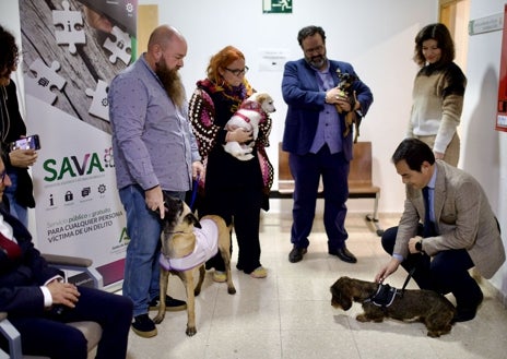 Imagen secundaria 1 - Nace en Huelva una patrulla canina para acompañar a las víctimas más vulnerables en los juzgados