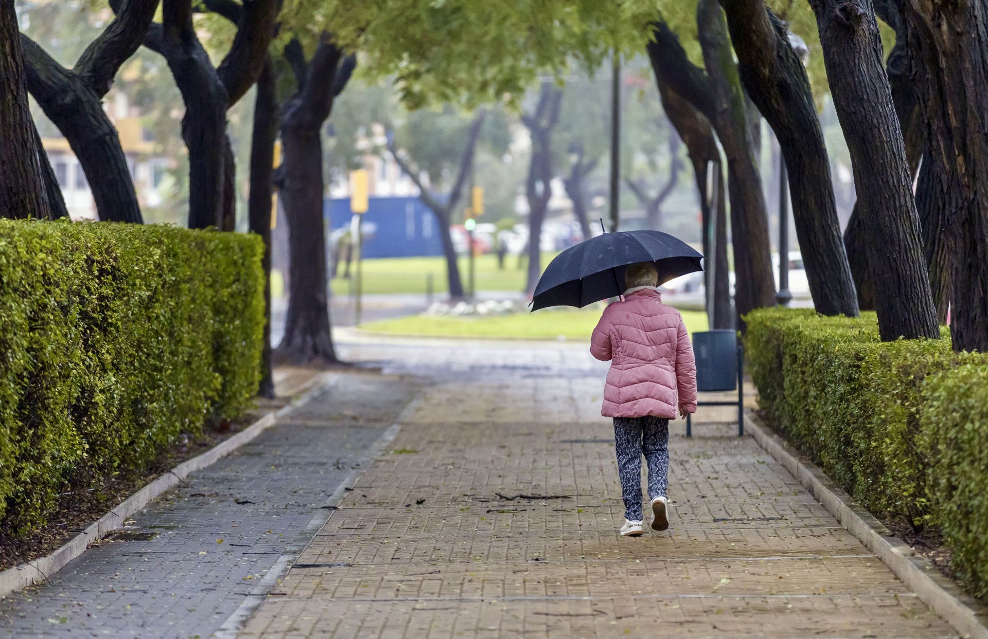 El paso de la borrasca Garoé por Huelva, en imágenes