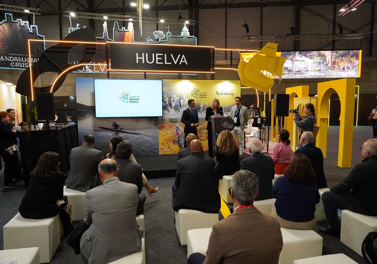 Presentaciones en la zona destinada a Huelva en esta edición de Fitur