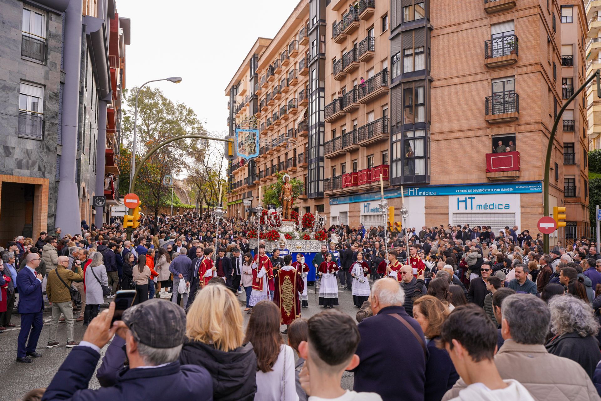 La procesión de San Sebastián por Huelva, en imágenes