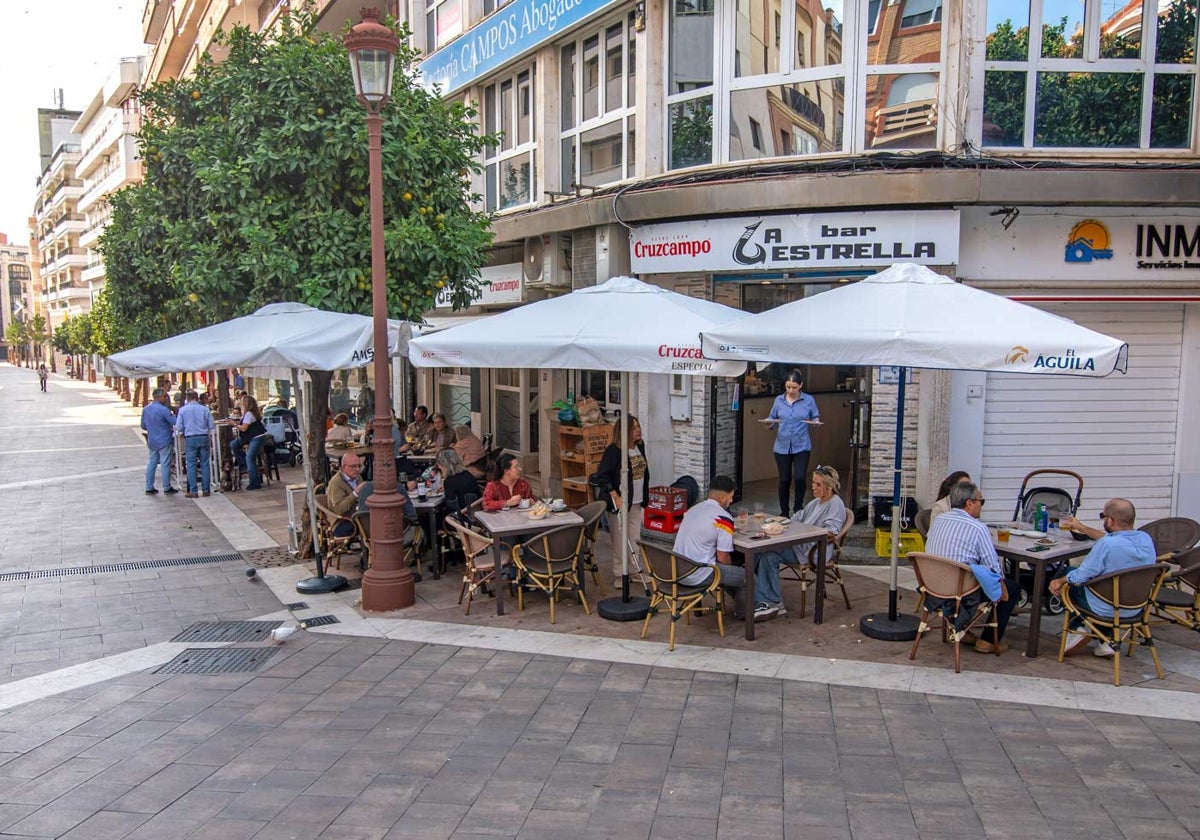 Un terraza en el centro de la capital