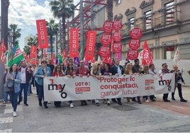 Los sindicatos apenas movilizan a 400 personas en las manifestaciones del 1 de mayo en Huelva