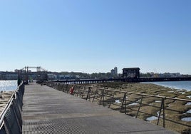Las obras de rehabilitación del Muelle de Tharsis se prolongarán hasta octubre