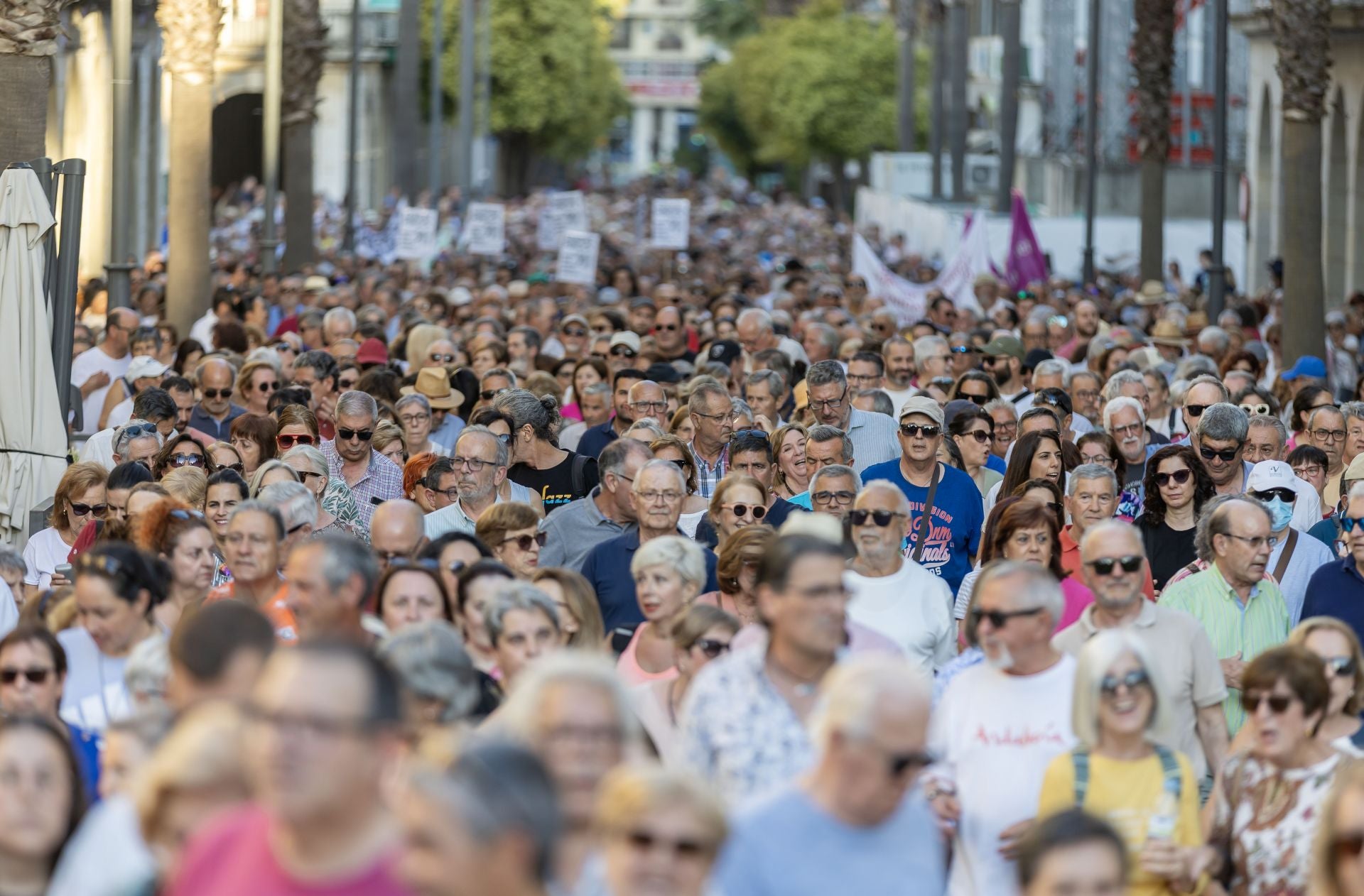 La manifestación en defensa de la sanidad pública de Huelva, en imágenes