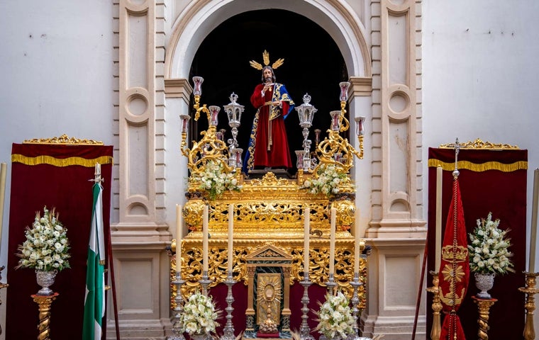 Altar del Corpus presidido por el Cristo del Amor en 2024