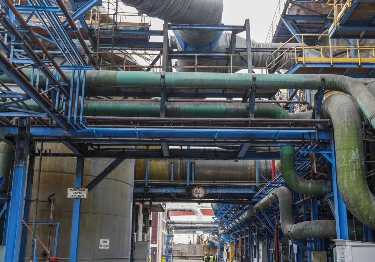 Zona industrial de Huelva