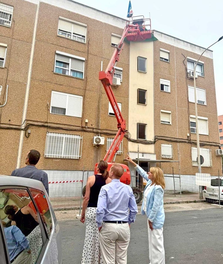 Visita de la alcaldesa a la zona