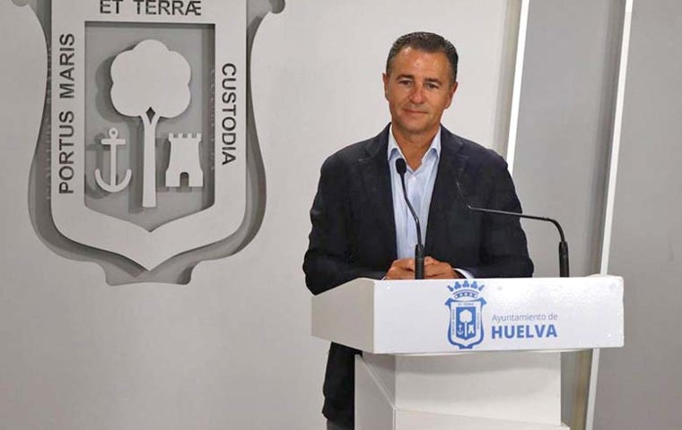 El primer teniente alcalde de Urbanismo y Medioambiente y portavoz del equipo de Gobierno en el Ayuntamiento de Huelva, Felipe Arias