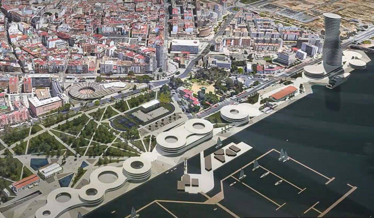 Panorámica de una recreación del proyecto