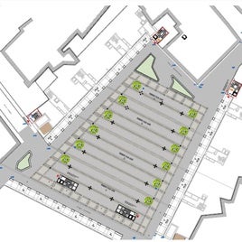 Planos del proyecto de la futura plaza Mayor y el aparcamiento soterrado
